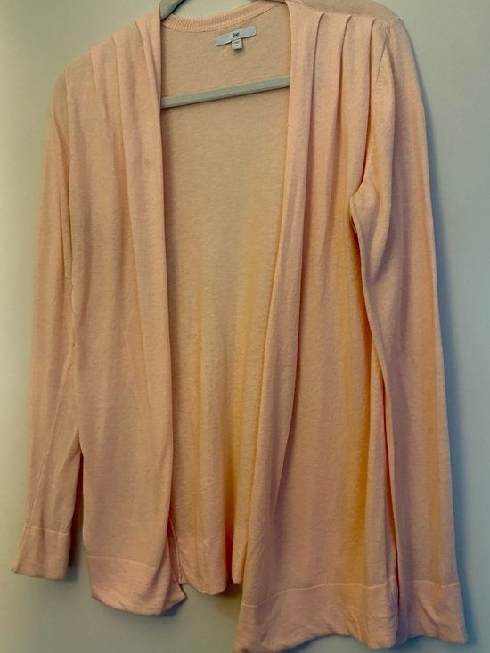 GAP Sweaters - Soft Blush Open-Front Women's Cardigan
